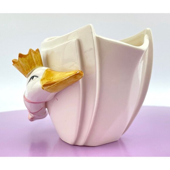 Vintage 80s swan creamer, Sigma Taste Setter vase, pitcher - Picture 3 of 10